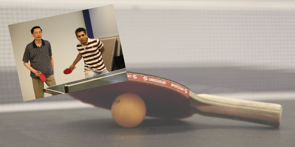 Ping pong at Toshiba Medical Research Institute USA